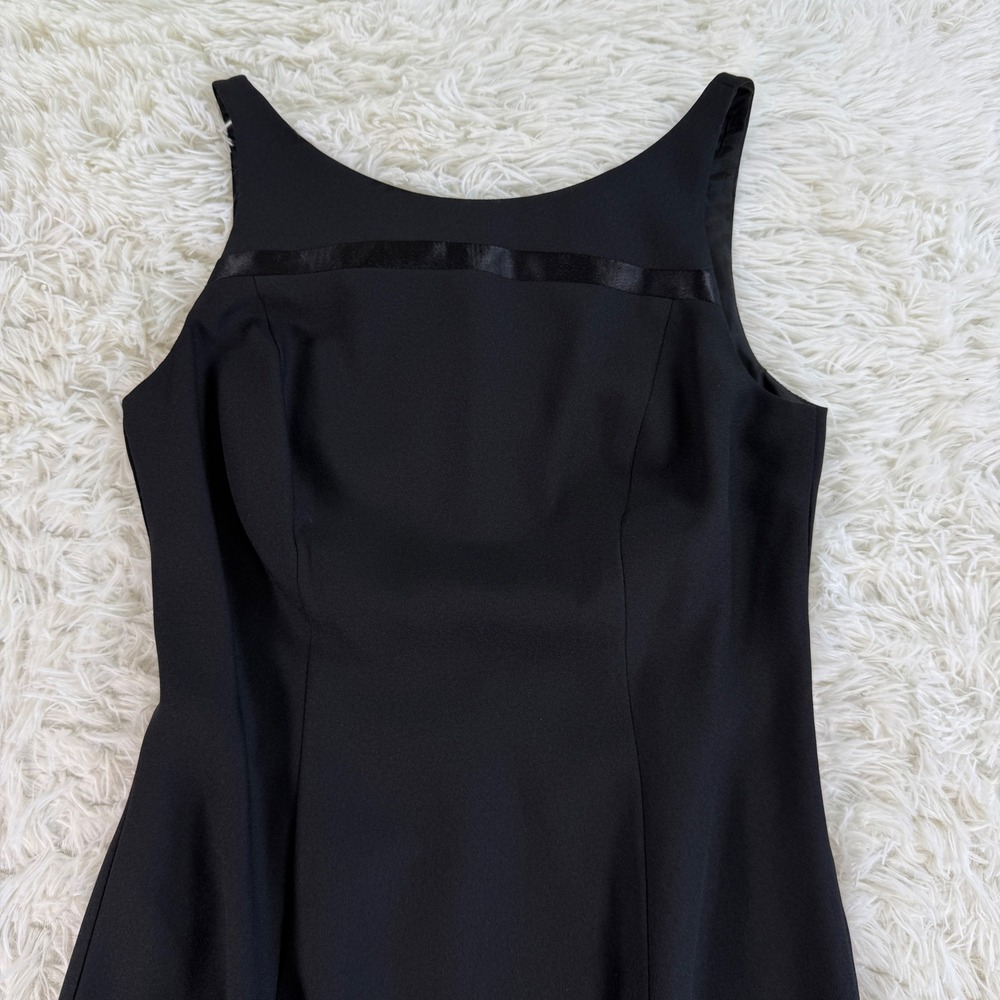 Vintage Andrea Polizzi for Rex Lester Black Sleeveless Sheath Dress Size 8‎ LBD - Picture 7 of 13